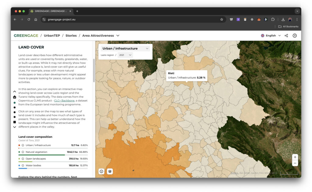 Presenting the land use and land cover
